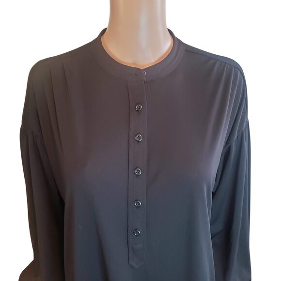 NEW Elizabeth & James Size S Oversized Drop Ruffle Waist Tunic Dress - Picture 2 of 9